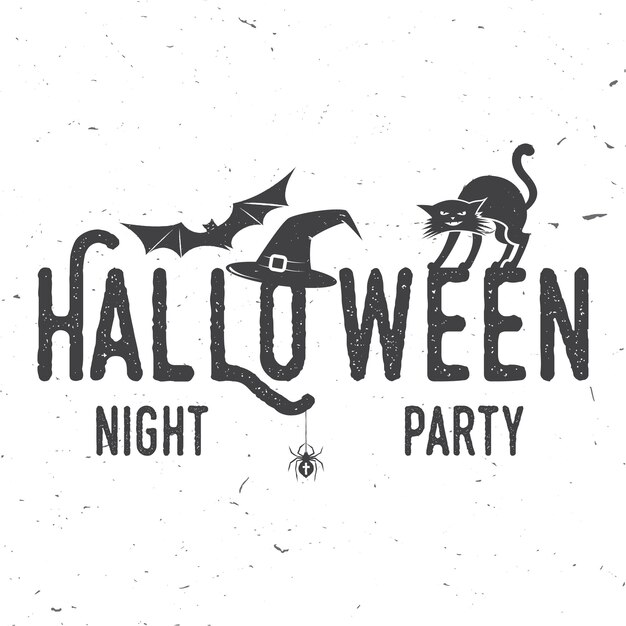 Halloween night party concept