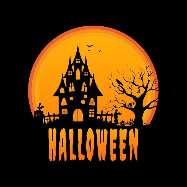 Halloween ontwerp achtergrond sjabloon