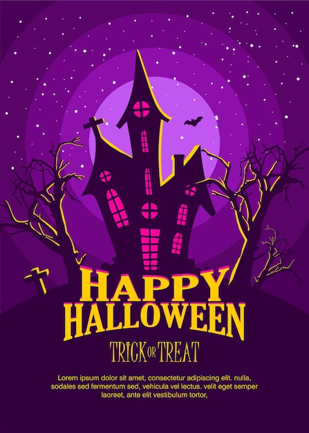 Vector halloween ontwerpconcept