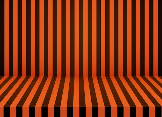 Halloween orange-black striped room background.