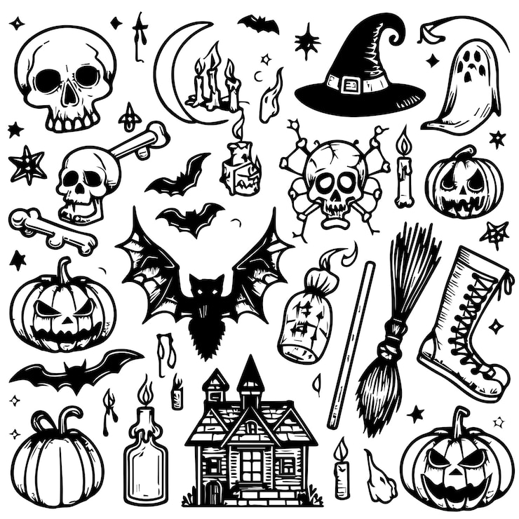 Vector ハロウィーンの概要絵