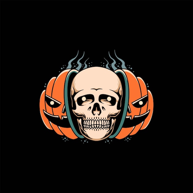 Halloween outside tattoo vector design