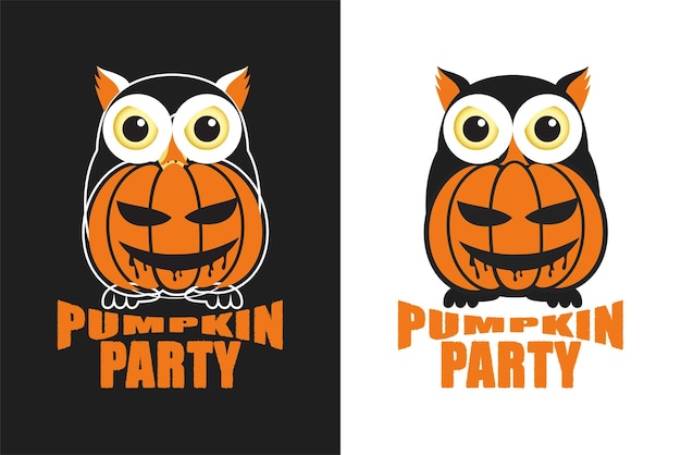 Halloween owl pumpkin t-shirt