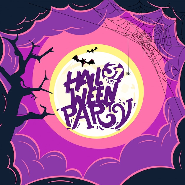 Halloween partij illustratie kaart