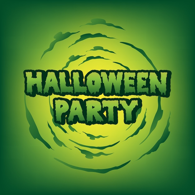 Vector halloween-partijbloed tekst