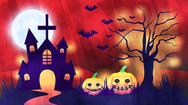 Halloween party background design high quality