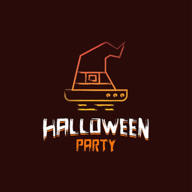 Хэллоуин дизайн партии с темно-коричневый фон вектор