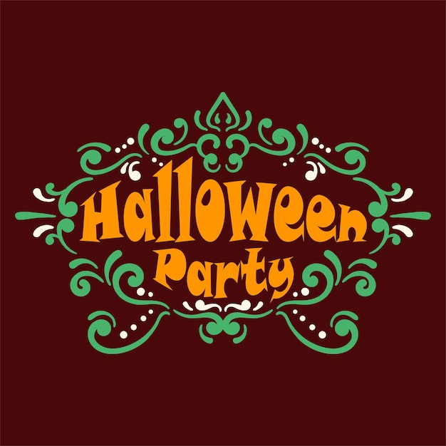 Halloween Party Hand lettering