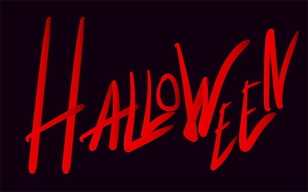 Halloween Party Happy Halloween Red Typography Design