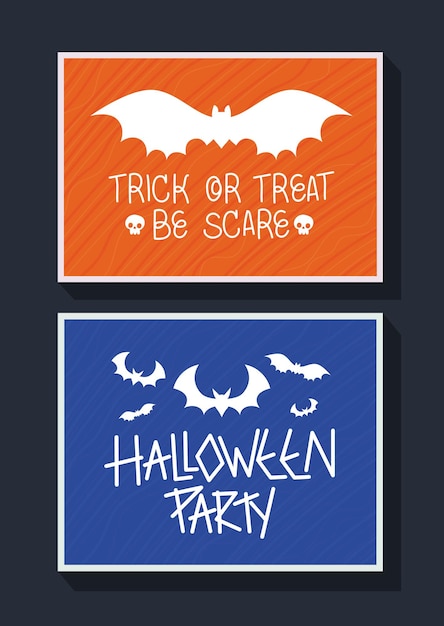 Halloween party illustrations