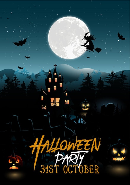 Halloween Party Invitation Spooky and Fun Vector Resources for a Memorable Celebration