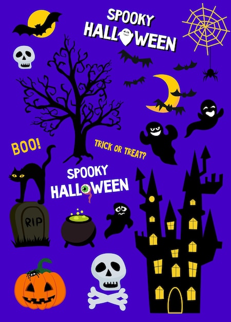 Halloween party invitation vector image