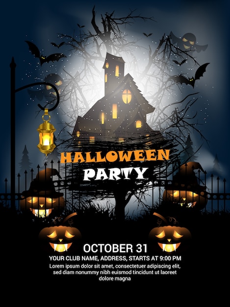 Halloween party poster