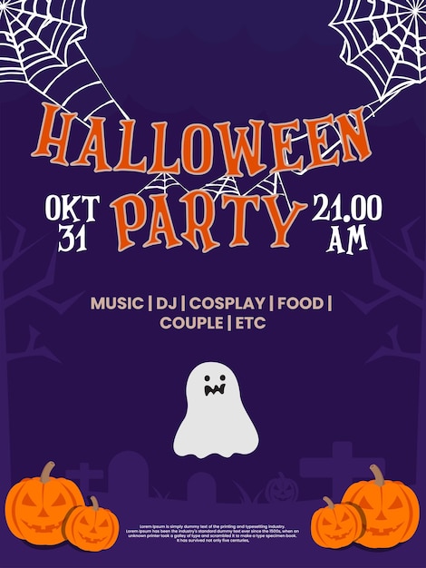 Halloween party poster