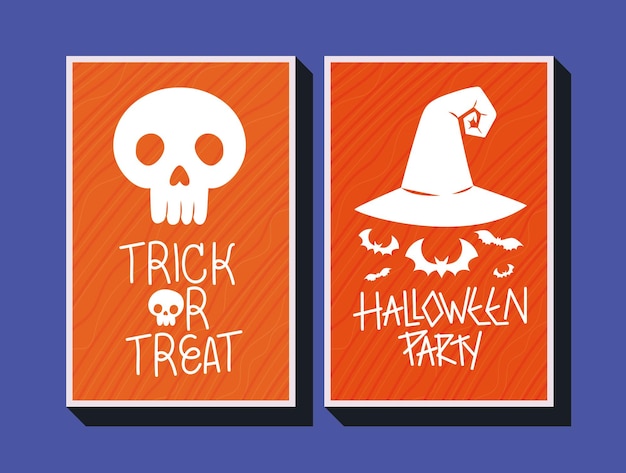 Halloween party posters