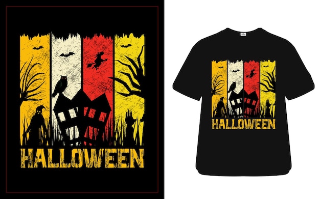 Дизайн футболки для вечеринки на хэллоуин лучший креативный дизайн