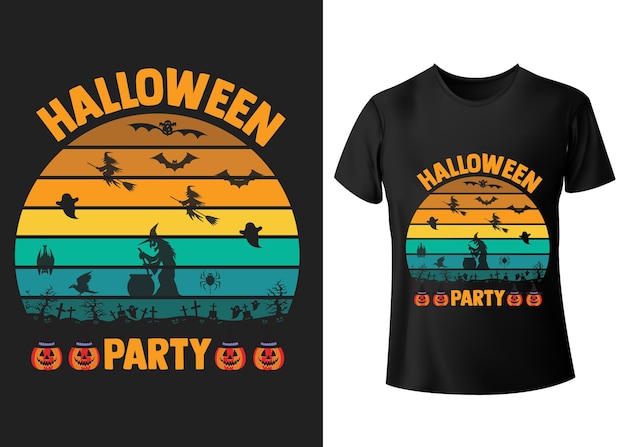 ハロウィンパーティーtシャツのデザイン