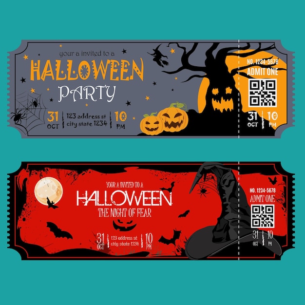 Halloween party ticket collection