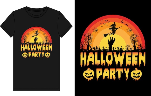 ハロウィンパーティーTシャツのデザイン