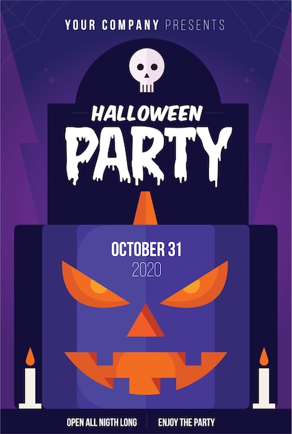 Vector halloween party