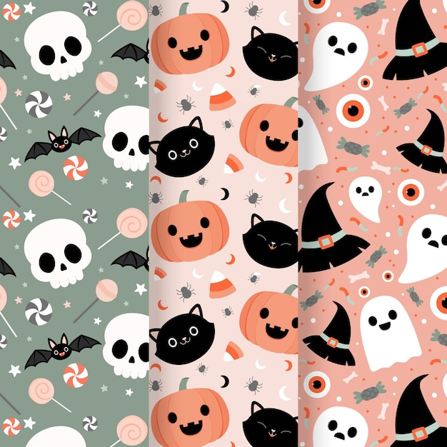 Halloween pattern collection theme