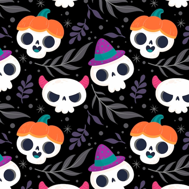 Vector halloween pattern concept