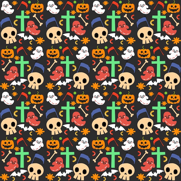 Halloween pattern. Seamless Haloween background. Vector