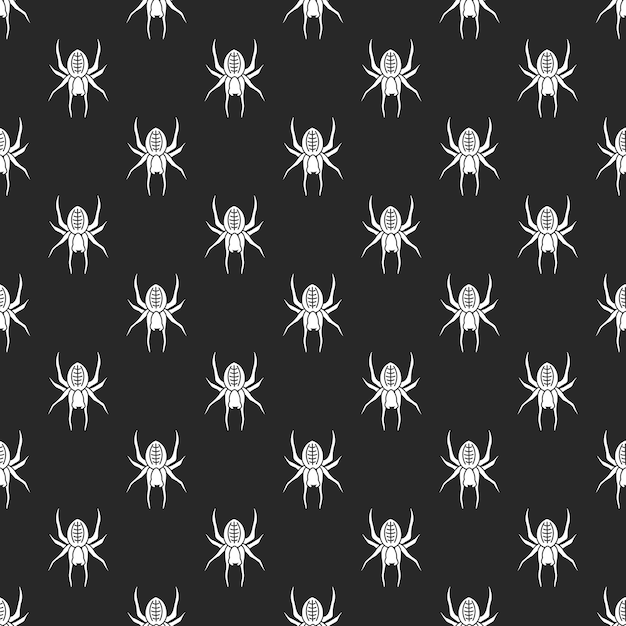 Halloween pattern seamless in simple style vector illustration