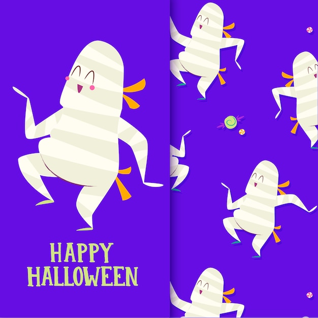 Vector halloween pattern