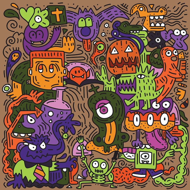 Halloween pattern