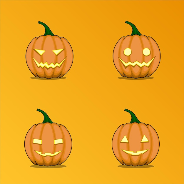 Vector halloween-personages jacko lantern 12