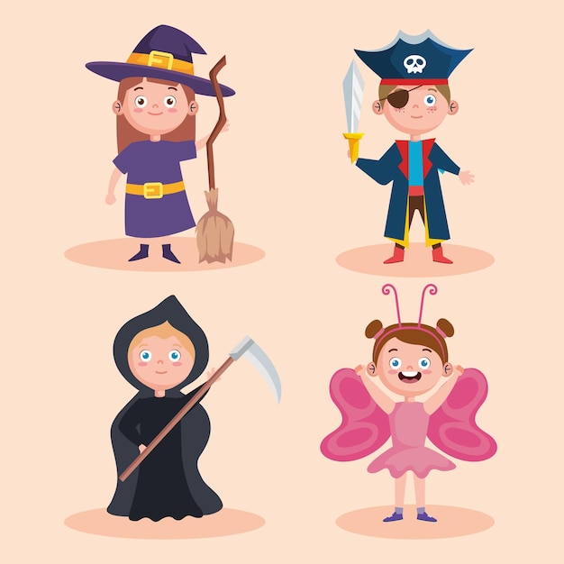 Halloween-pictogramset voor kinderen