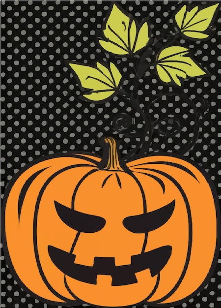 Halloween-pompoen 2d vector clipart