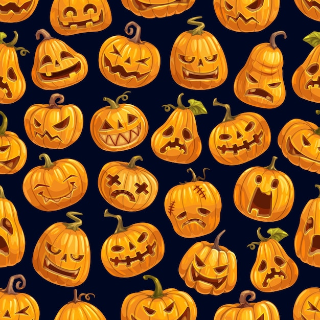 Halloween pompoen patroon kerstkaart ontwerp