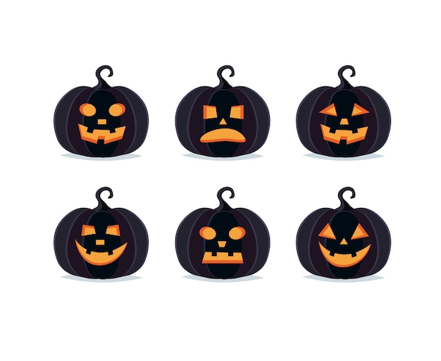 Halloween pompoenen, griezelige jack o lantern collectie