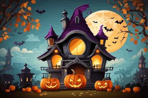 halloween pop figues cartoon illustration