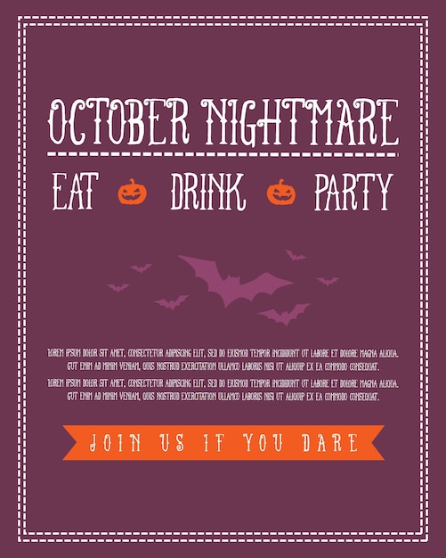 Halloween poster design