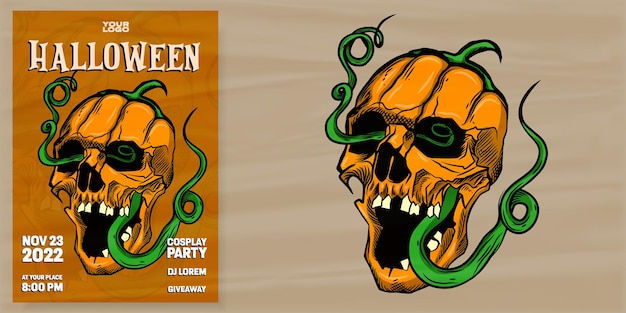 HALLOWEEN POSTER ILLUSTRATIE