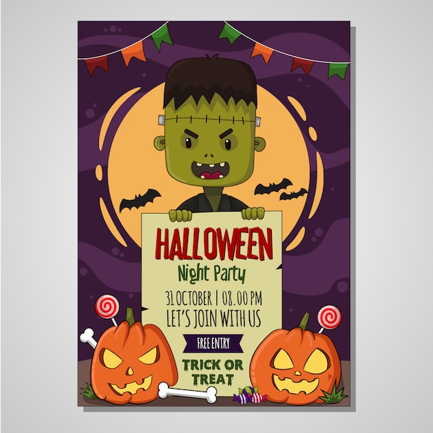 Halloween-poster kinderen