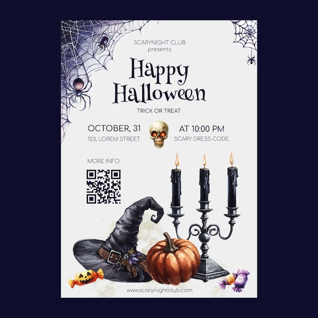 Halloween poster template