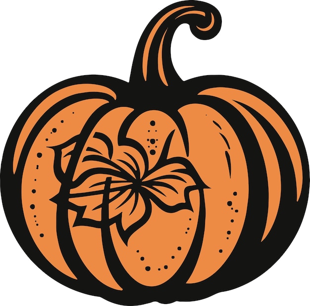 Vector halloween pumpkin art illustration