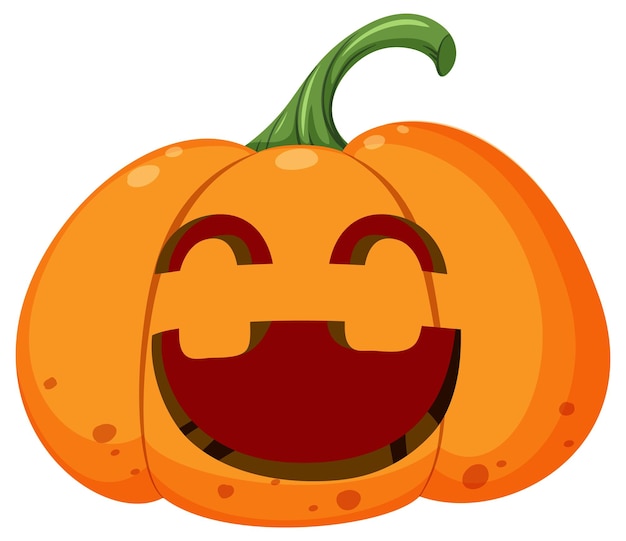 Vector halloween pumpkin cartoon style