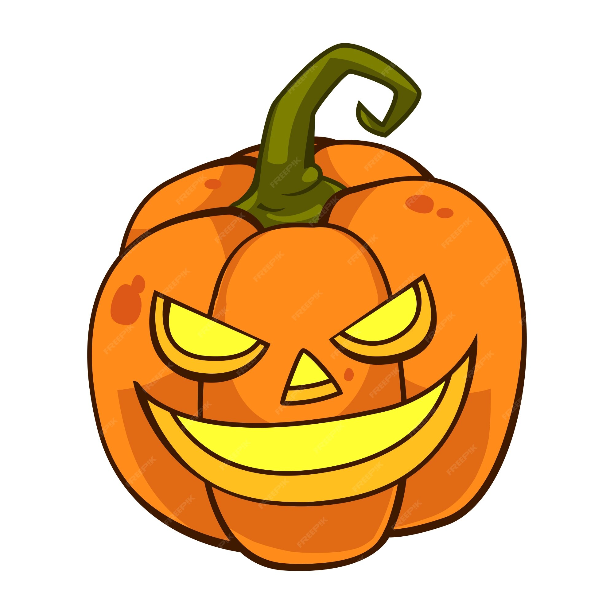 Premium Vector | Halloween pumpkin cartoon