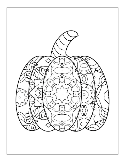 Halloween pumpkin coloring page