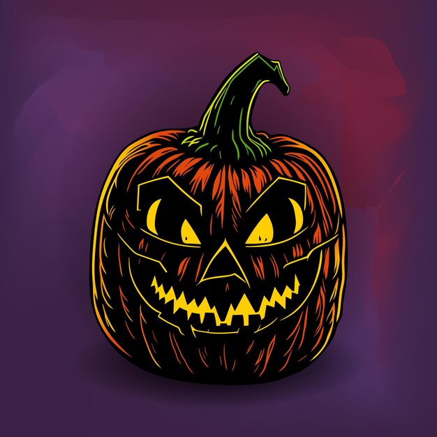 Halloween vector illustration of a mandrake fotomural • fotomurais