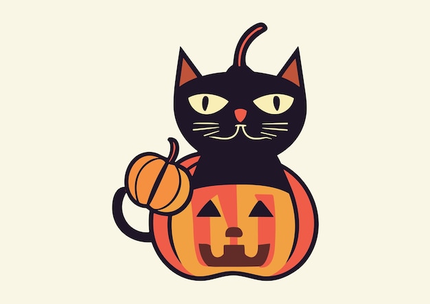 ハロウィーンのカボチャのアイコンを設定します。白い背景ベクトル図に分離されたヴィンテージ面白いカボチャ