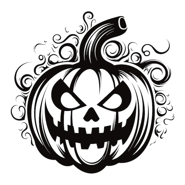 Halloween Pumpkin illustration isolated on white background