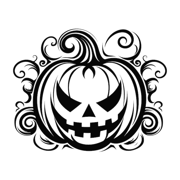 Halloween Pumpkin illustration isolated on white background