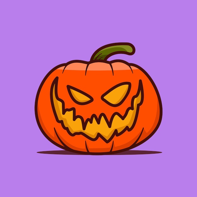 Halloween pumpkin illustration vector design