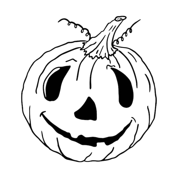 Halloween pumpkin illustration for your festive design